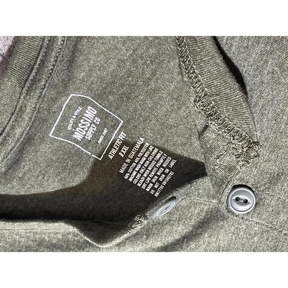 NWT Mossimo Supply Co. Men's XXL Long Sleeve Henley Shirt in Fern New with tags - Picture 3 of 5